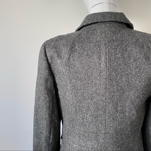 J Crew Wool Herringbone Blazer Jacket Fall - Picture 8 of 9